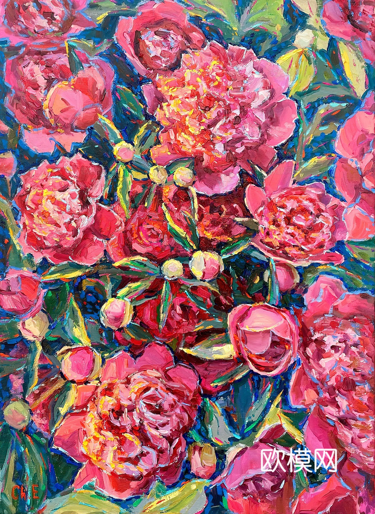 植物油画