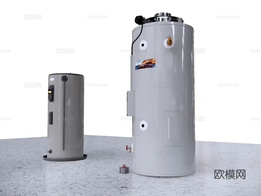 现代热水器su模型下载