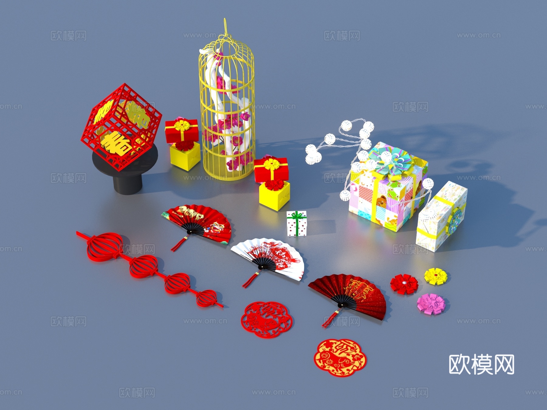 美陈 新年美陈su模型