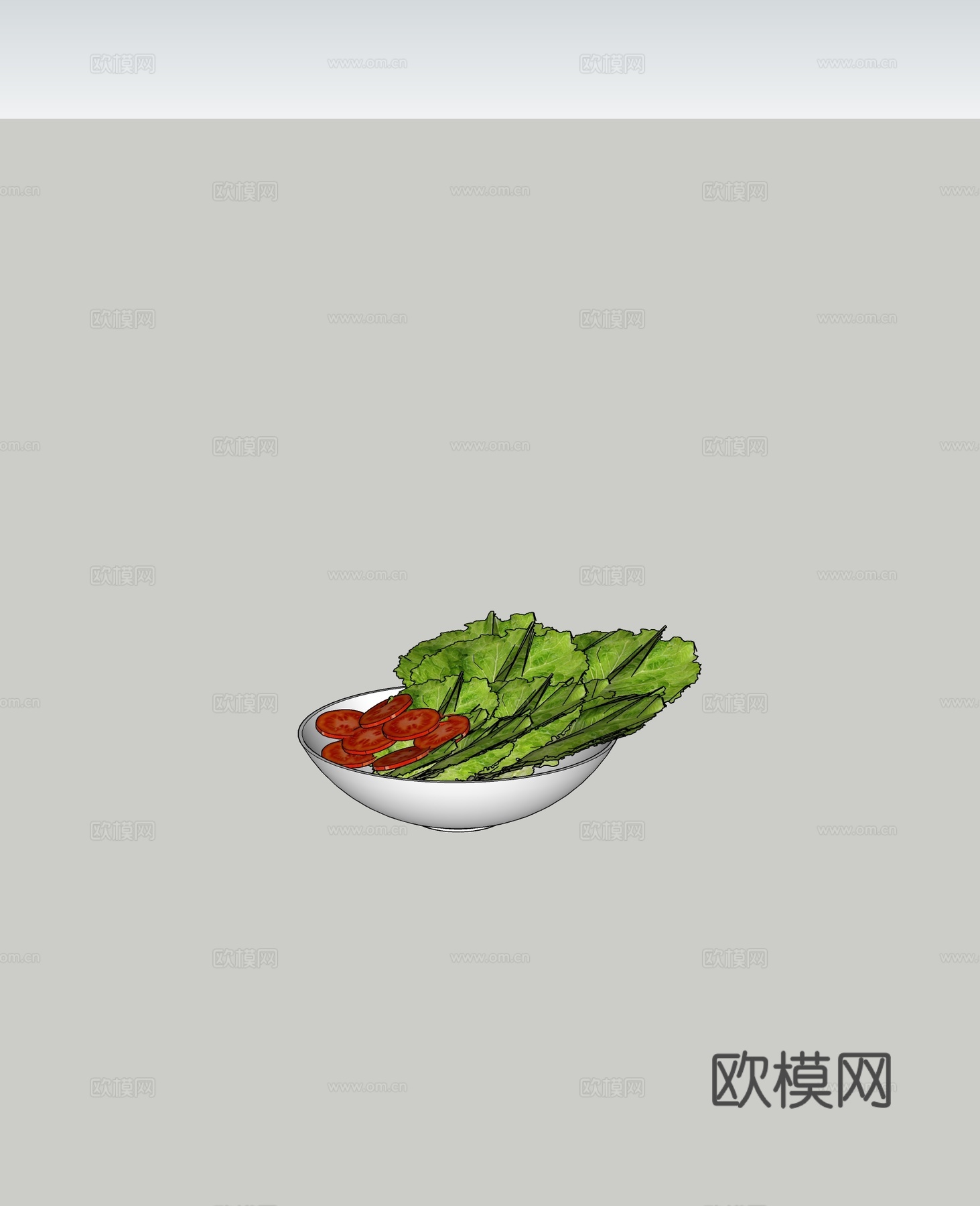 现代蔬菜西红柿免费su模型下载
