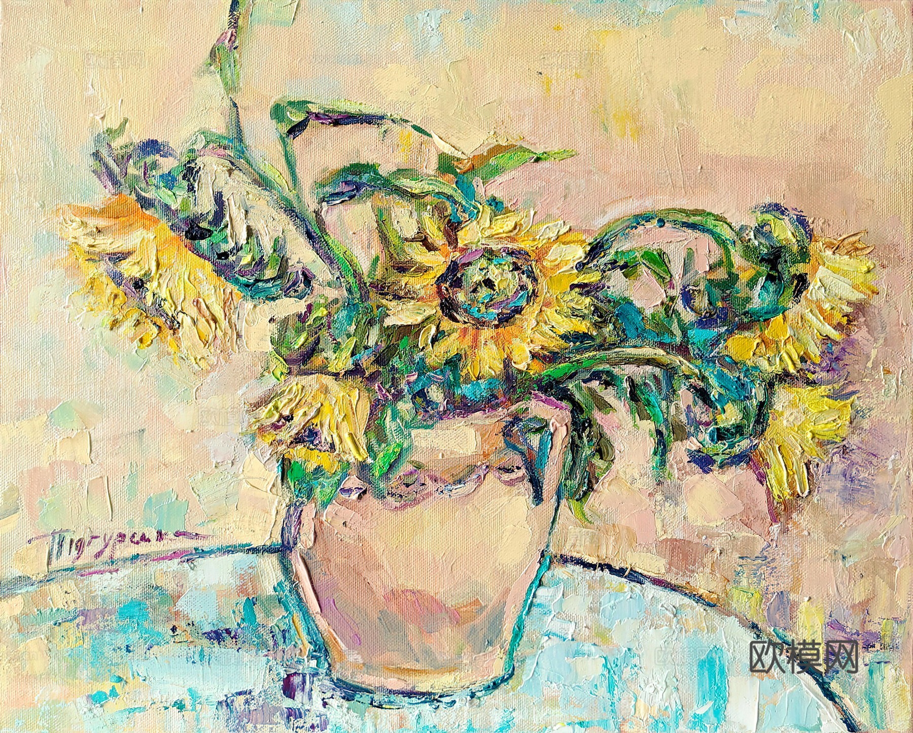 植物油画