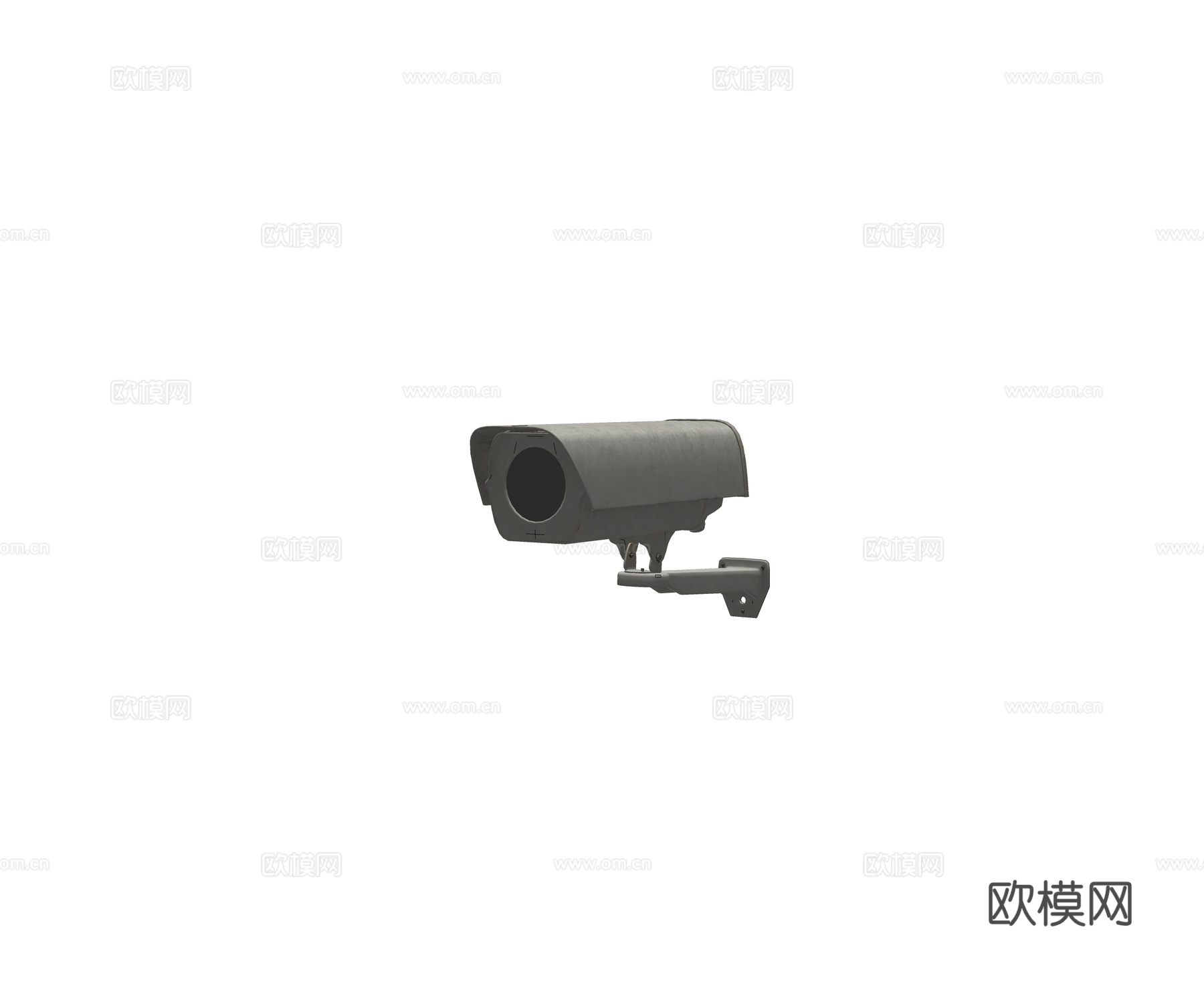 现代厂房 道路摄像头 监控su模型