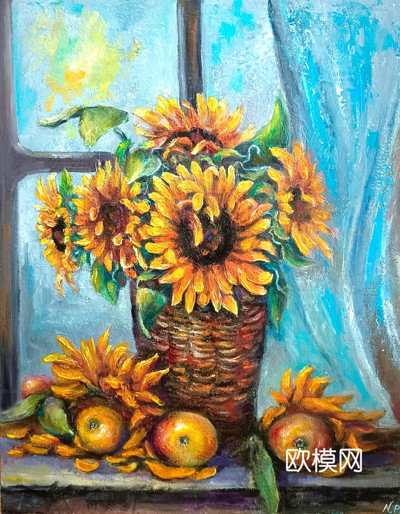 植物油画