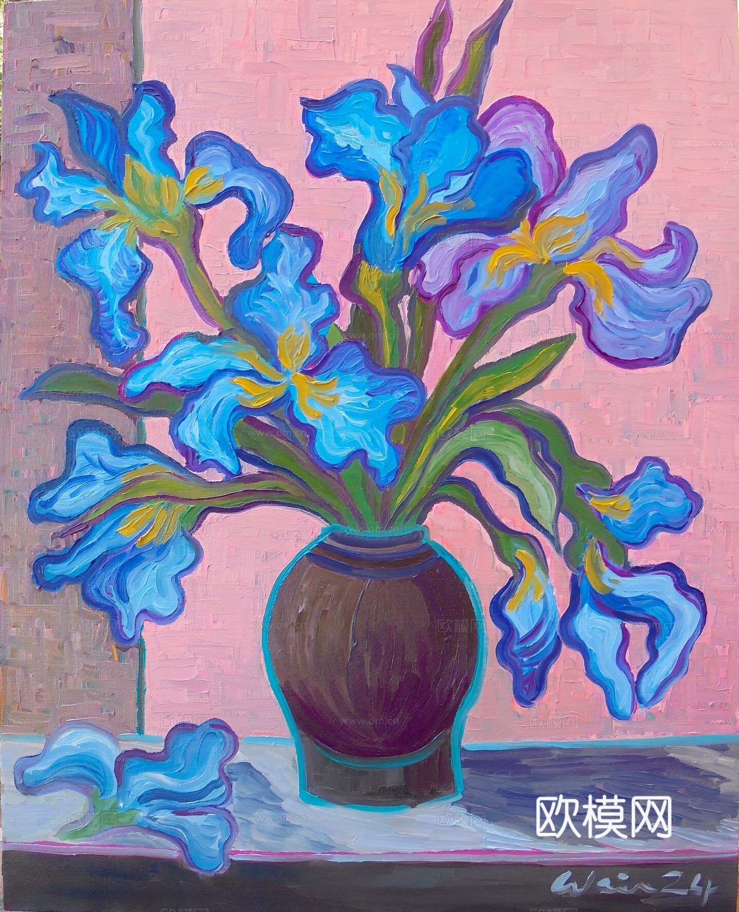 植物油画