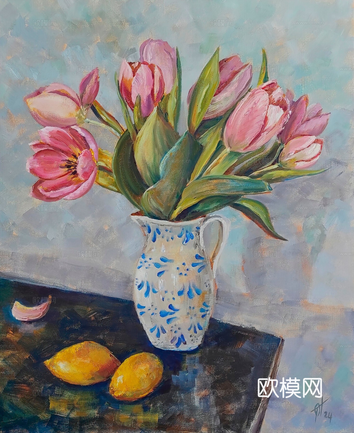 植物油画