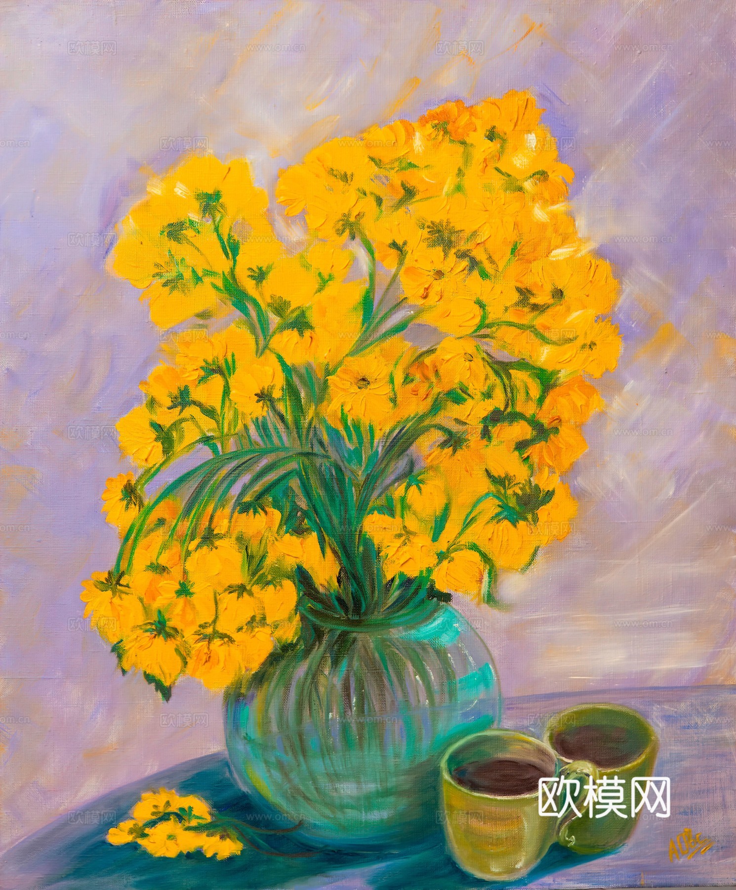 植物油画