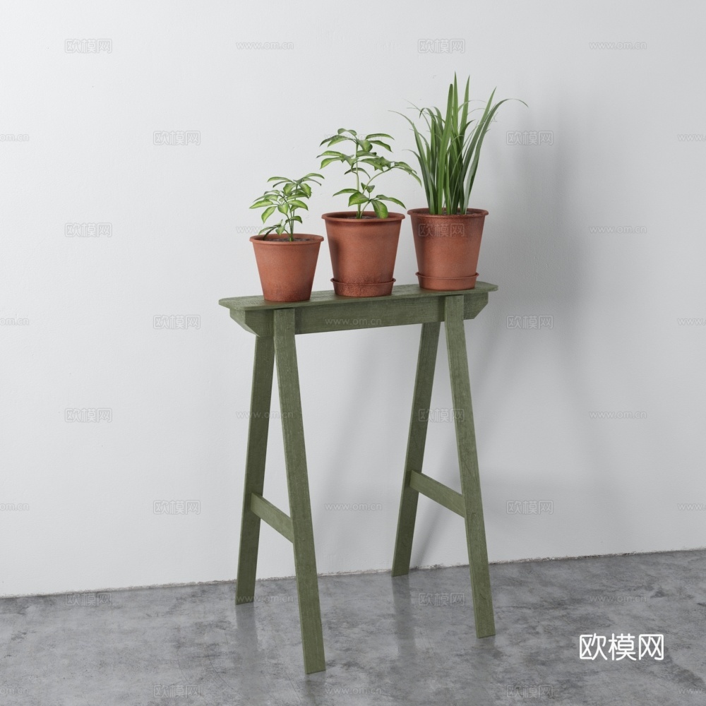 现代绿植 室内绿植  绿植盆栽3d模型