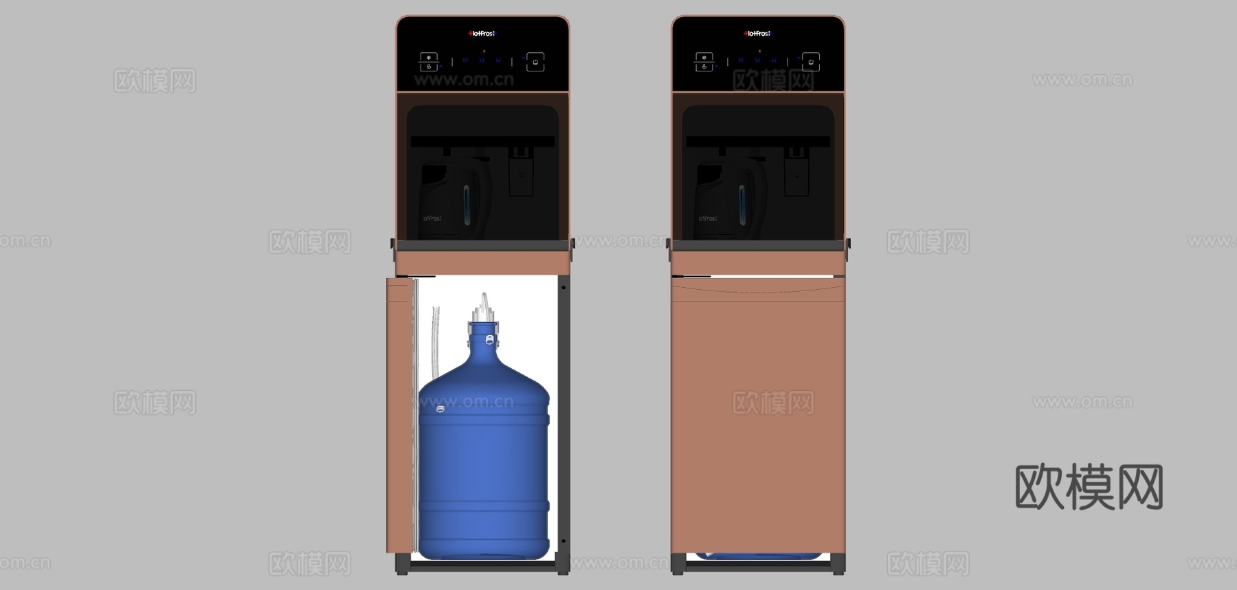 现代饮水机净水机su模型下载