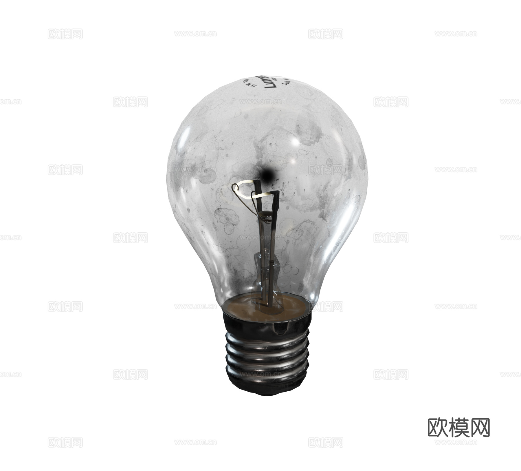 现代美式 灯泡 电灯泡 光源灯泡su模型