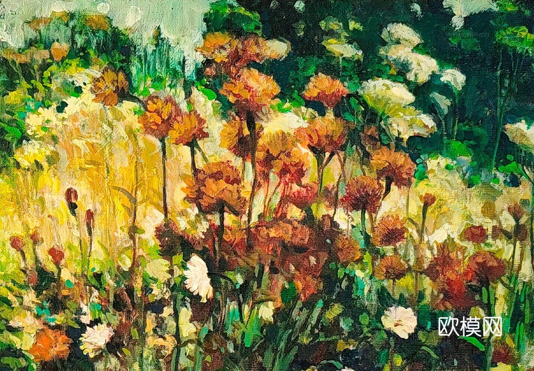 植物油画