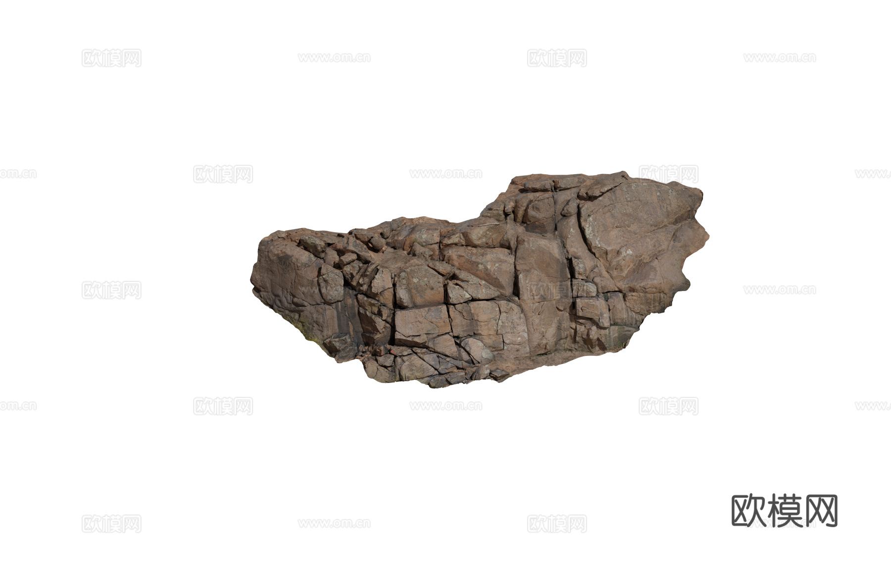 现代石块 山石 造型石 景观石 庭院石 群石 自然风化石头组3d模型