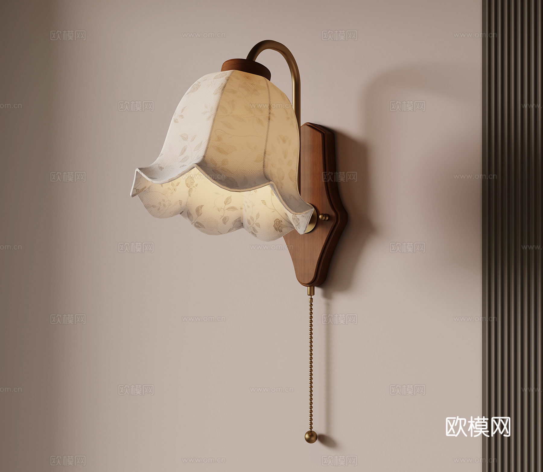 法式中古壁灯su模型