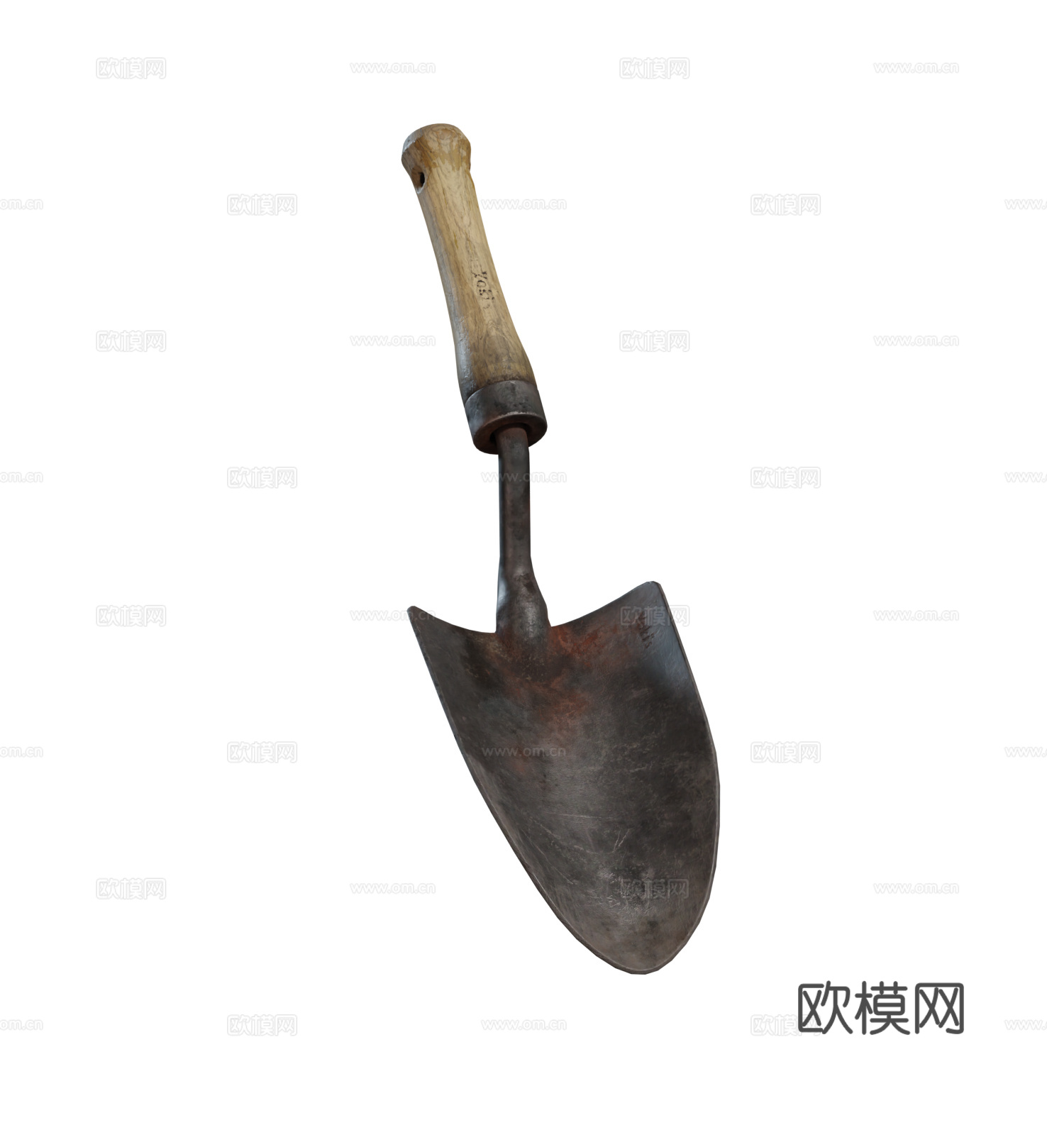 现代铁锹 种花 种菜 挖土铁锹su模型