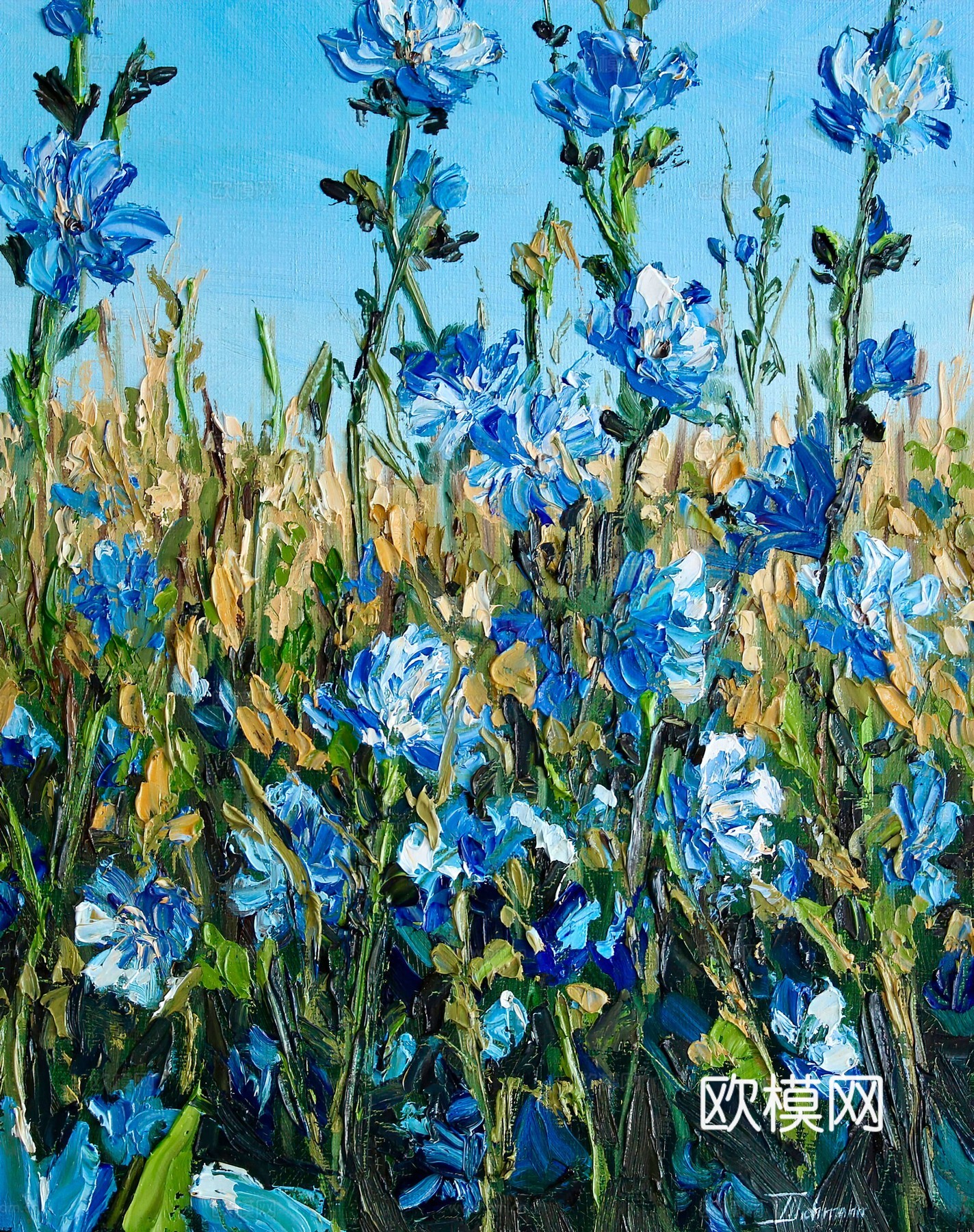 植物油画