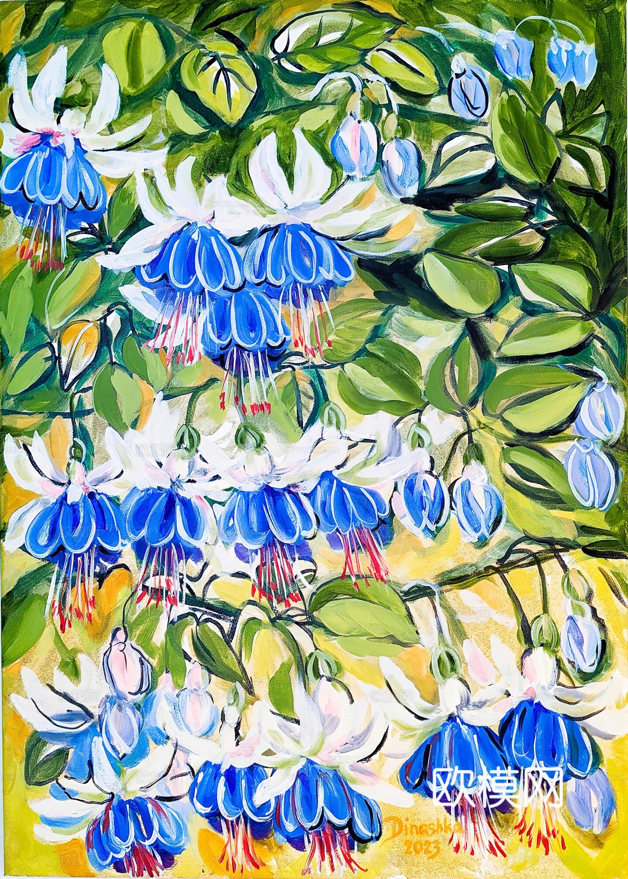 植物油画