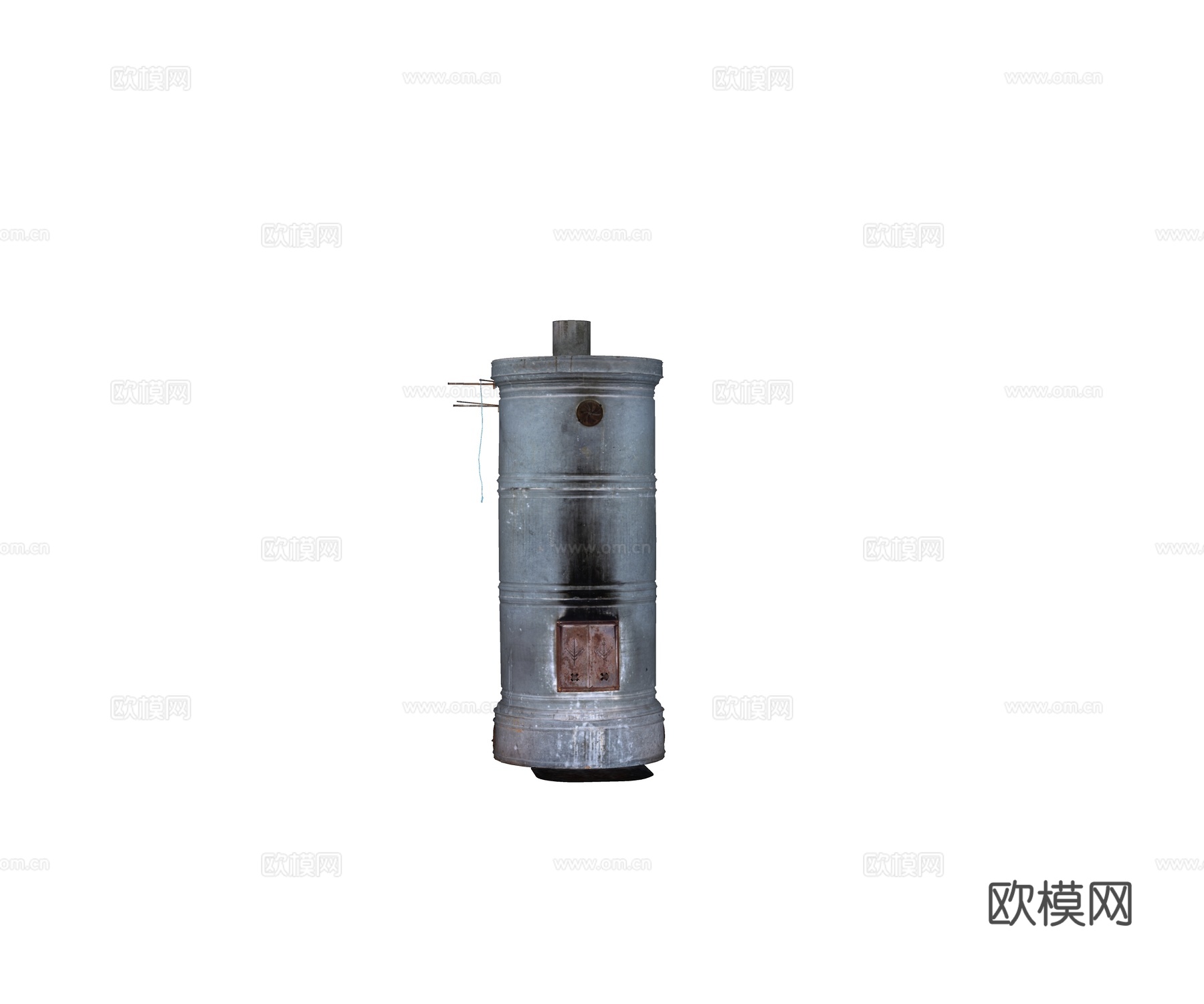 欧式 美式 法式 锅炉 金属加热器 煤炉烧水容器su模型