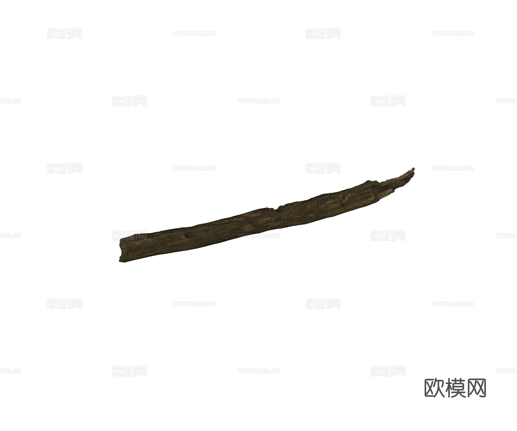 现代枯木枝 枯树干 木头柴火su模型