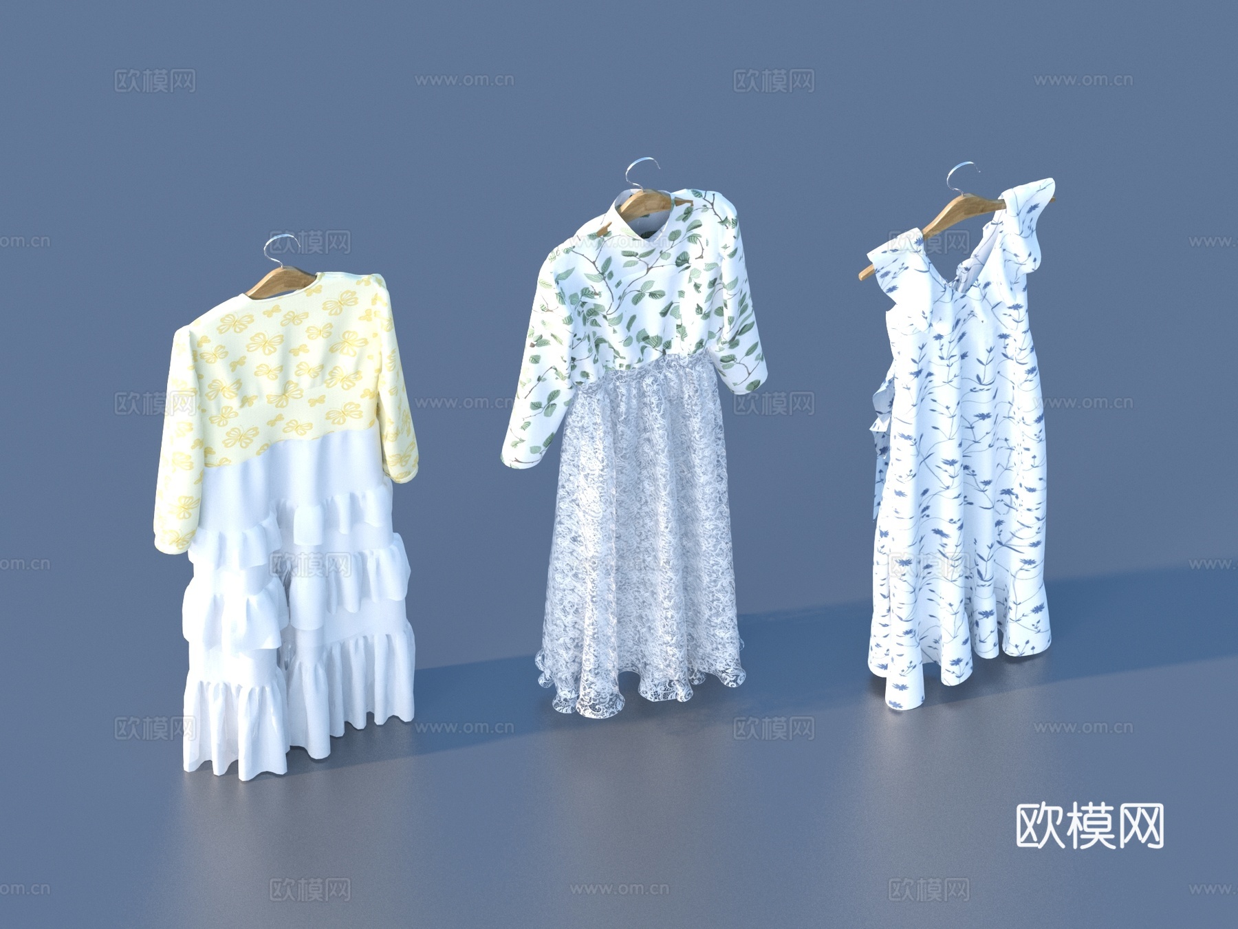 长裙 衣服 服装3d模型