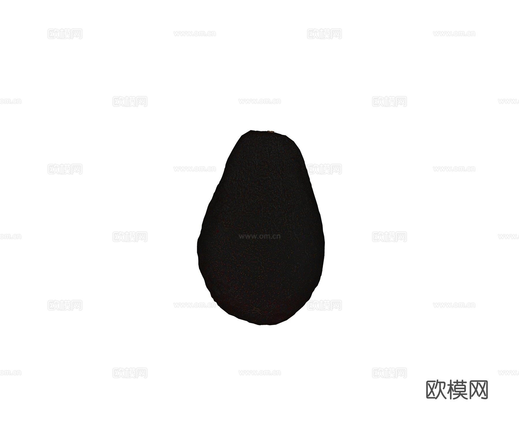 现代水果 牛油果 桌面装饰摆件su模型