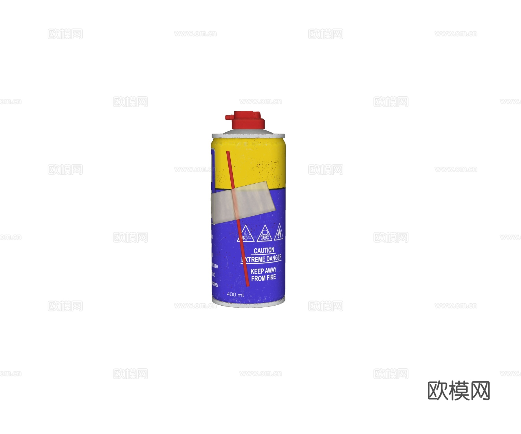 欧式 美式 法式 现代 润滑剂喷雾 瓶装颜料喷雾su模型