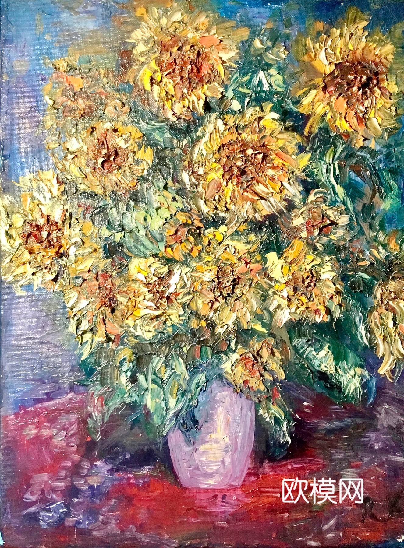 植物油画