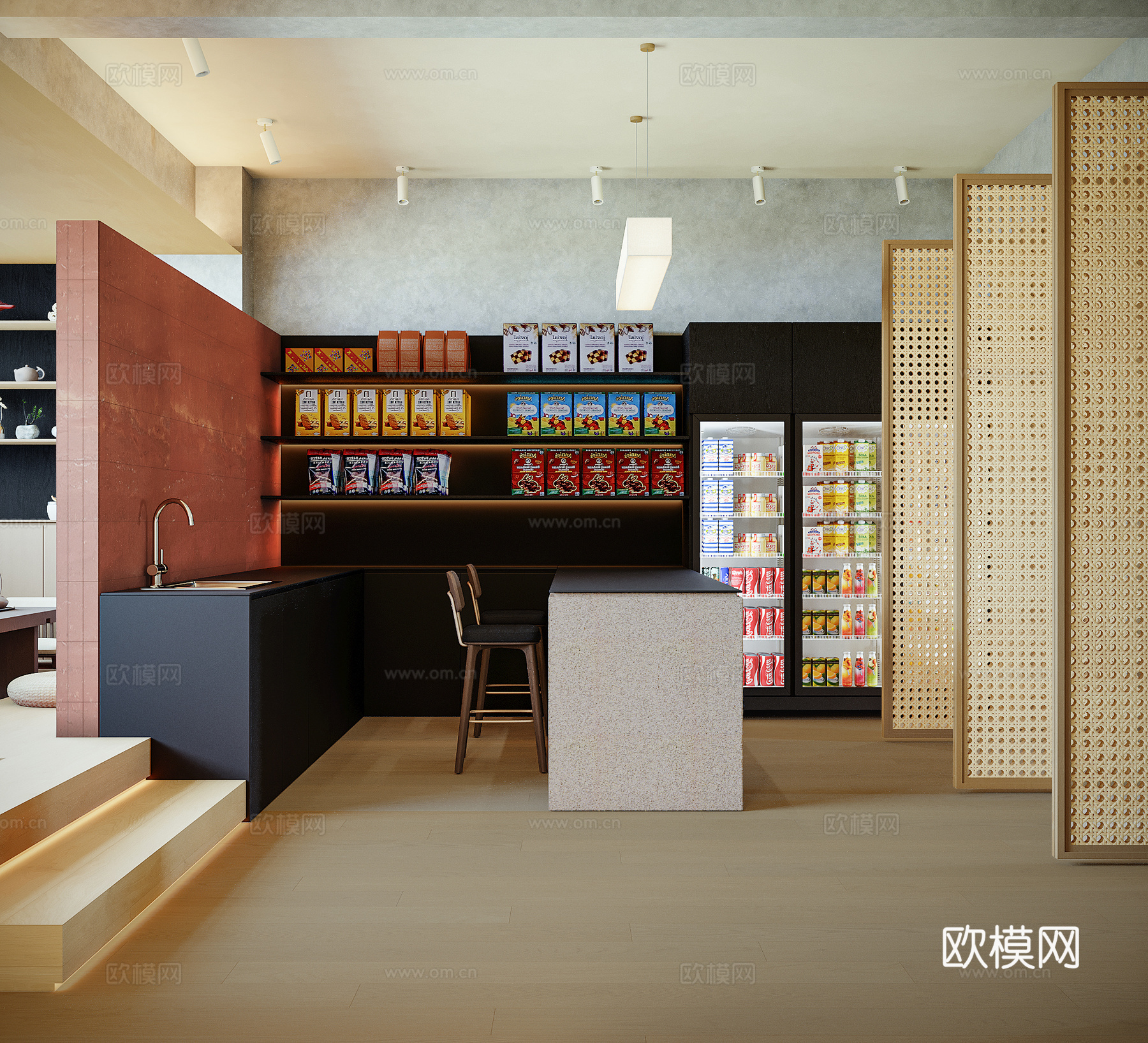 棋牌室3d模型