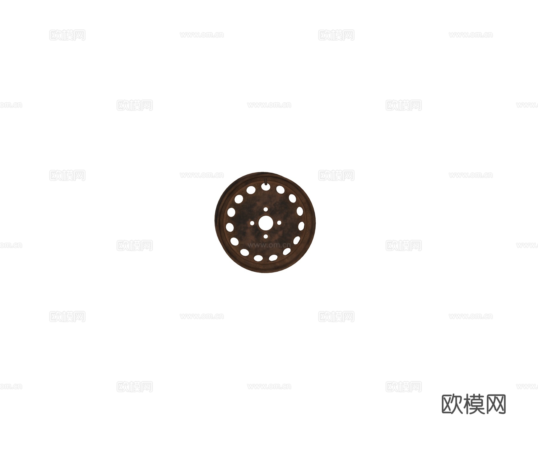 现代生锈车轮毂 铁艺变形轮毂su模型