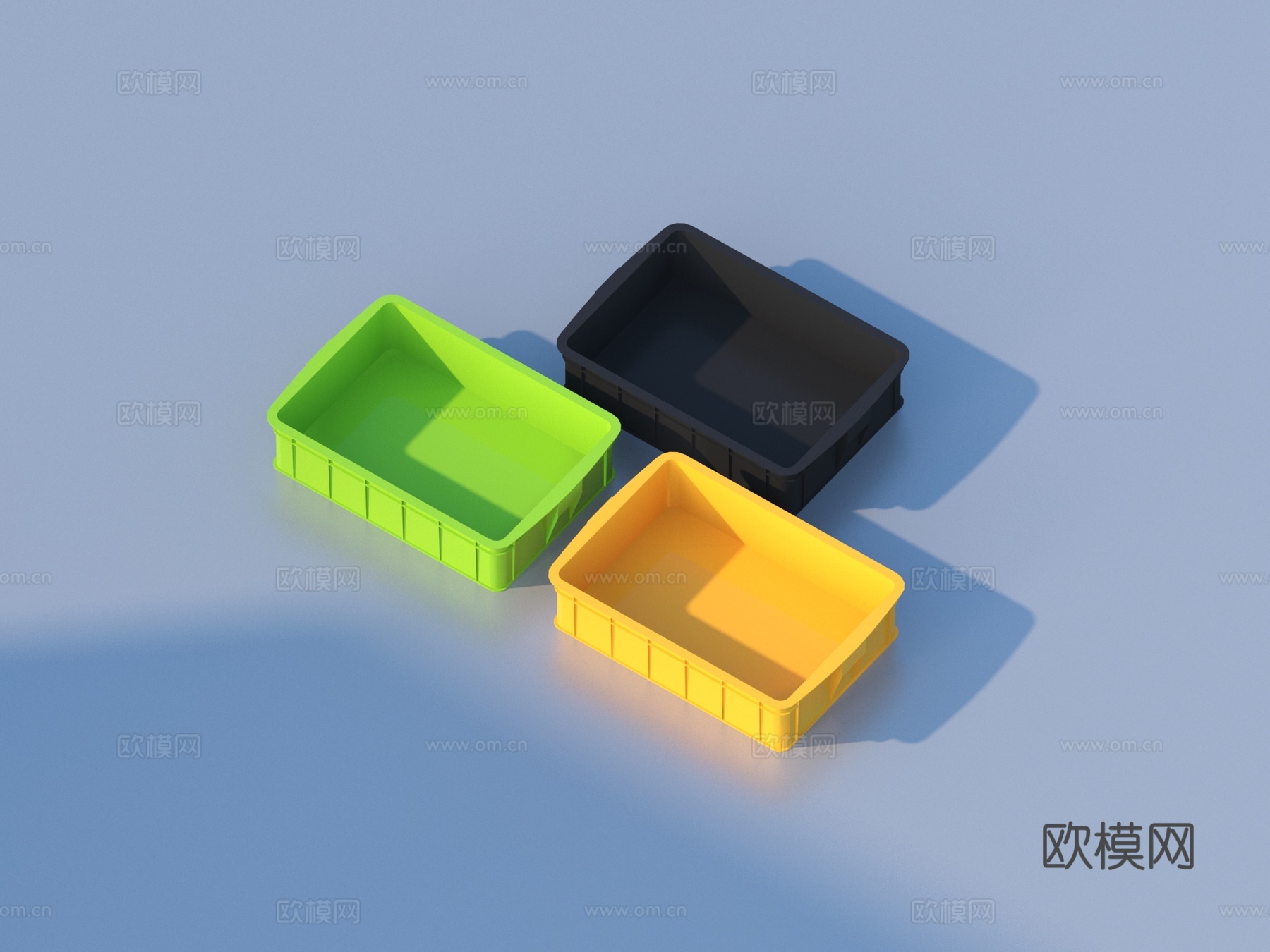 塑料筐 收纳筐 收纳箱 置物筐su模型