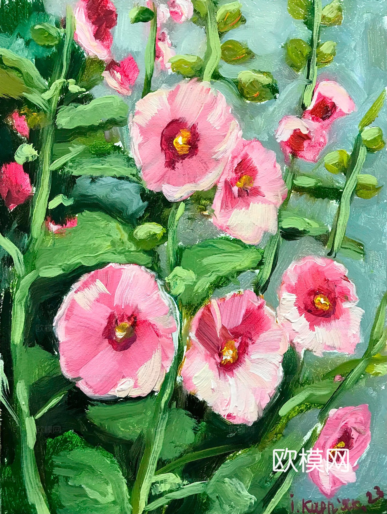 植物油画