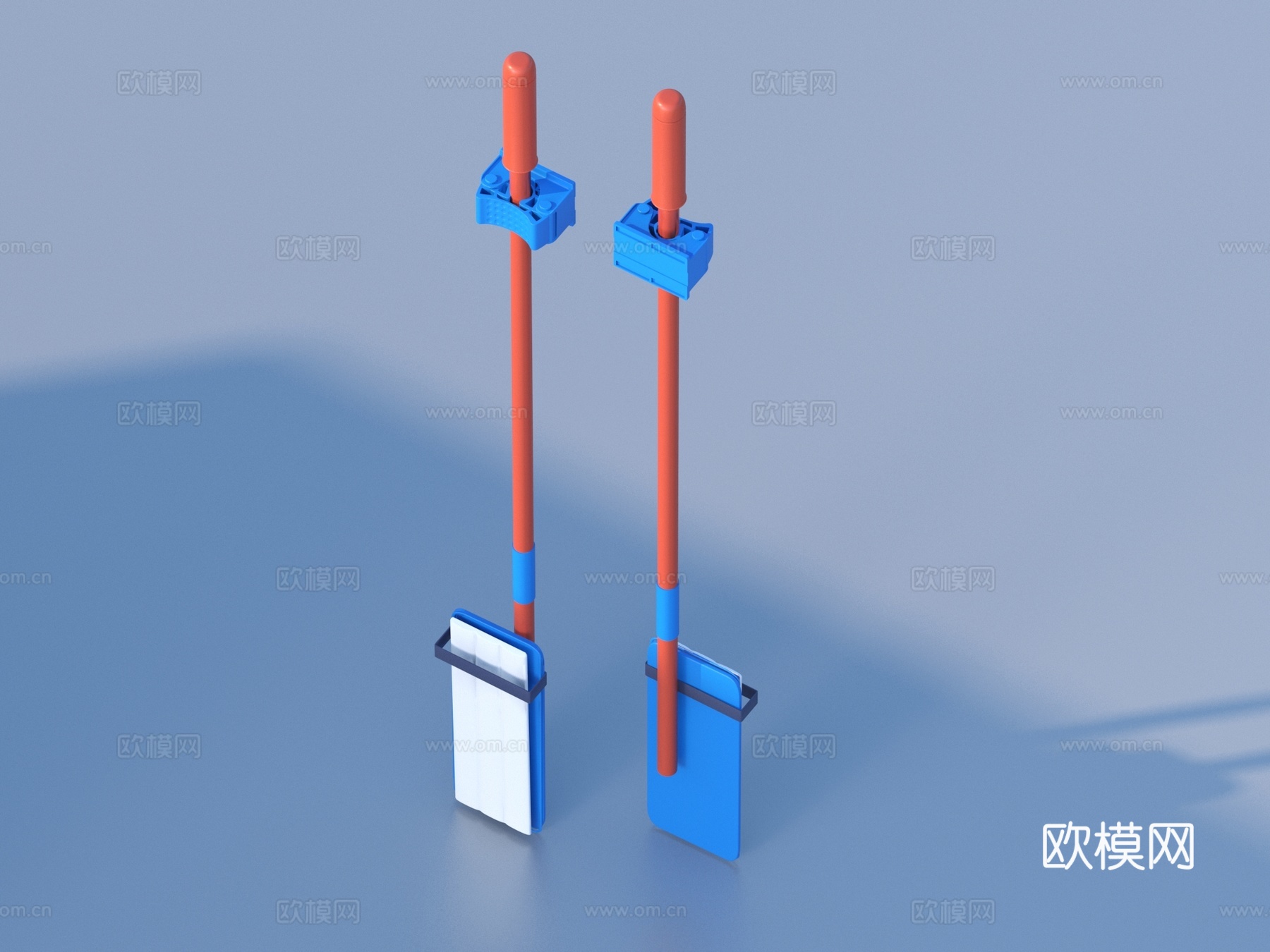 拖把 清洁用品su模型