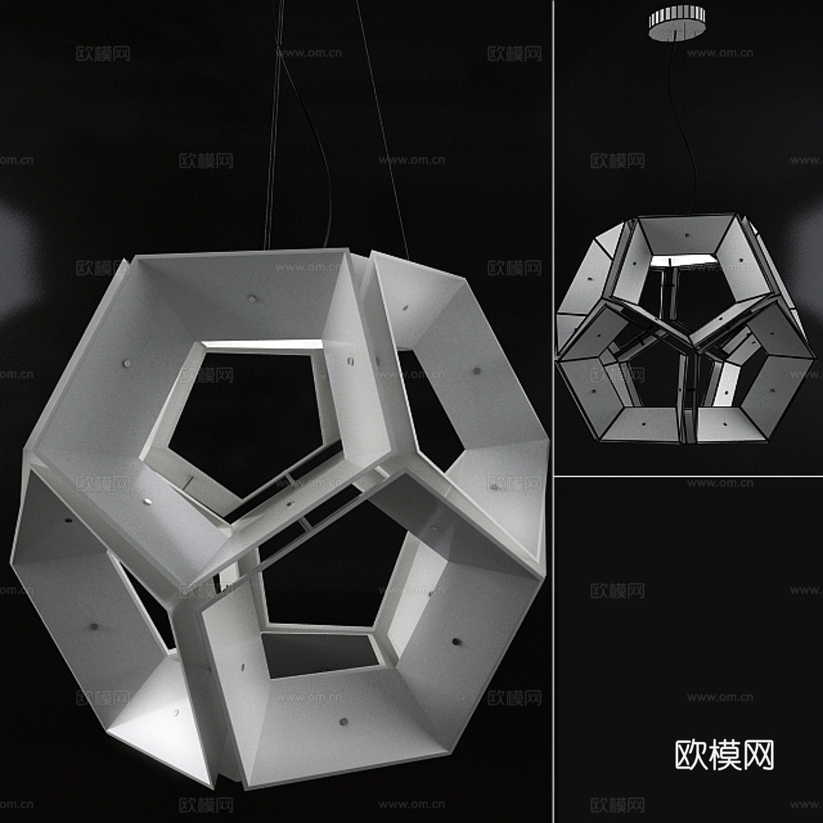 工业风吊灯 吊灯3d模型
