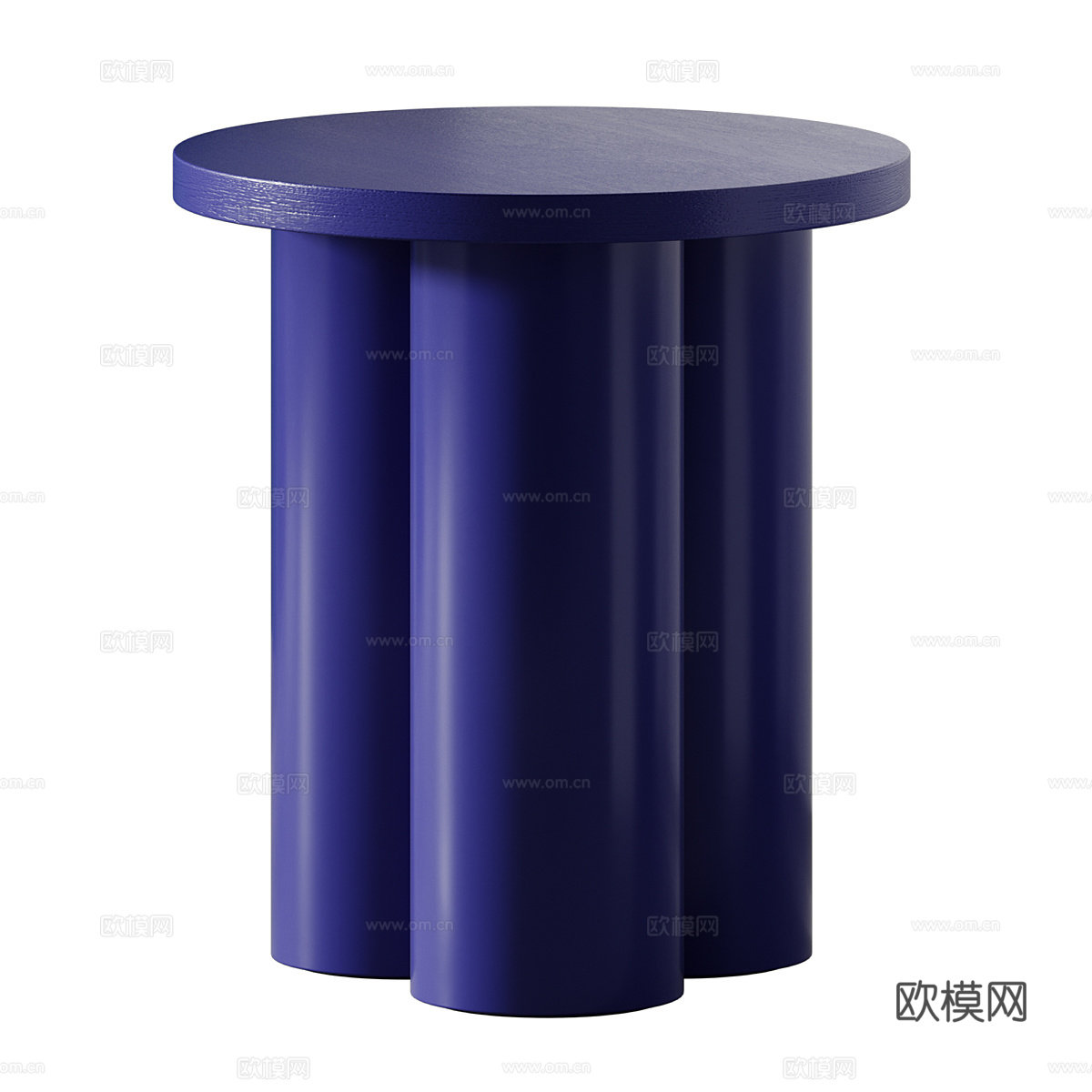 现代意式极简圆边几3d模型