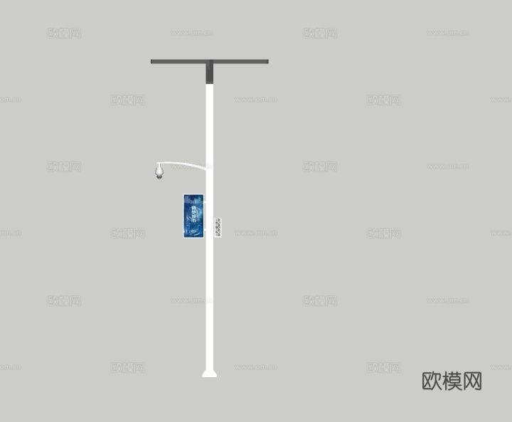 现代路灯su模型下载