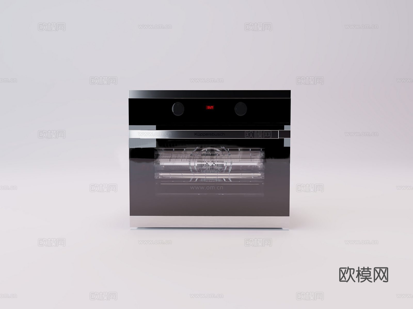 现代德国库博仕 专业级嵌入式烤箱3d模型
