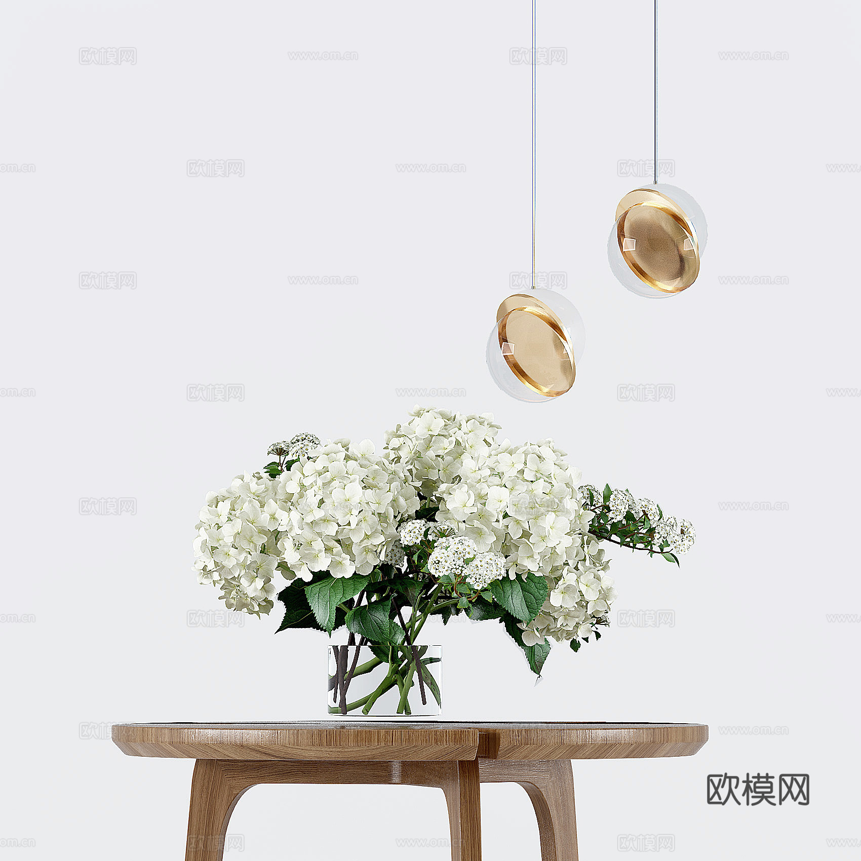 现代花艺花瓶插花su模型下载