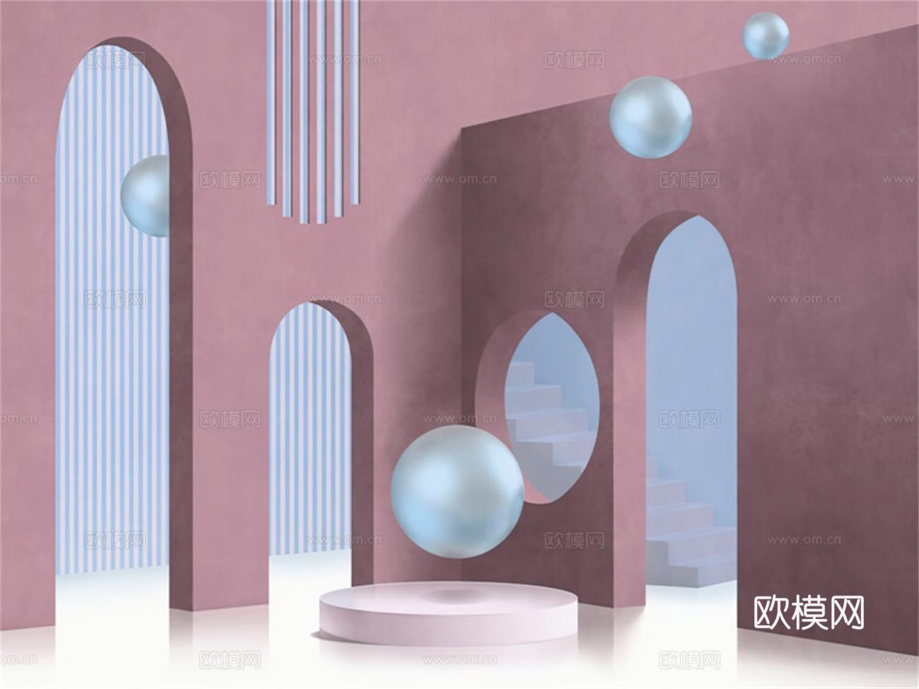 现代建筑装饰画壁画