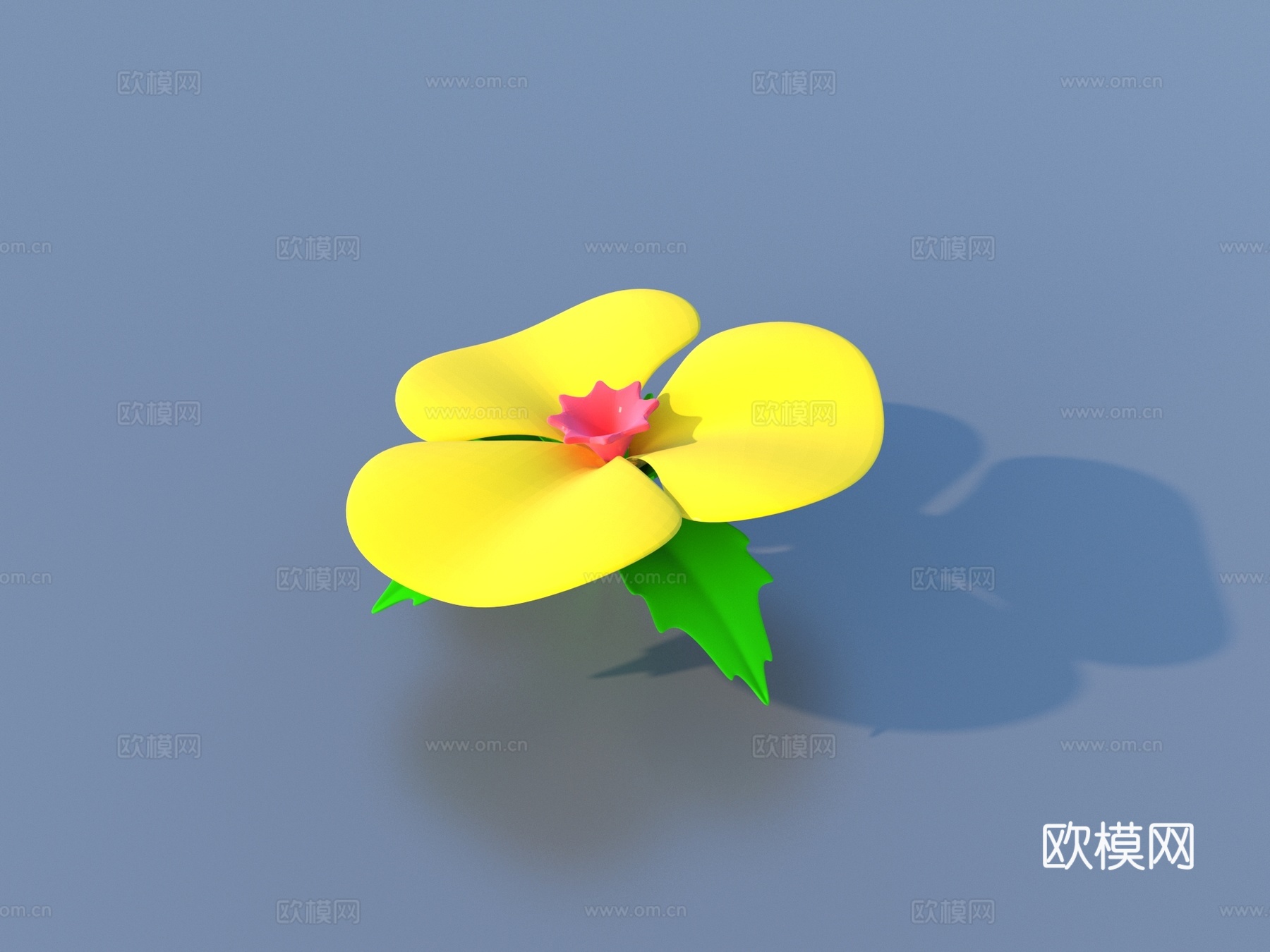 花 卡通花 野花 绿植 花朵3d模型