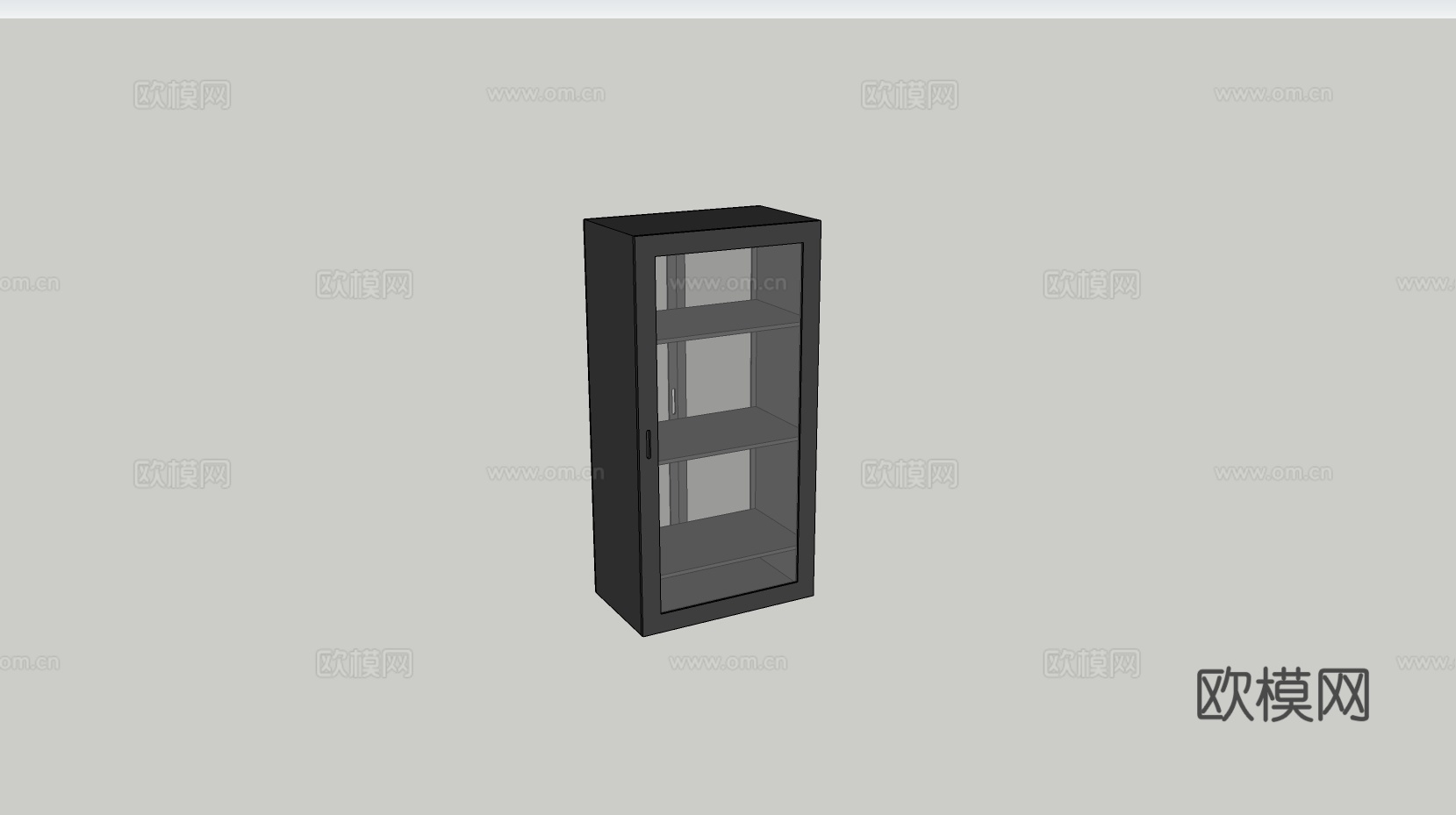 现代服务器机柜su模型下载