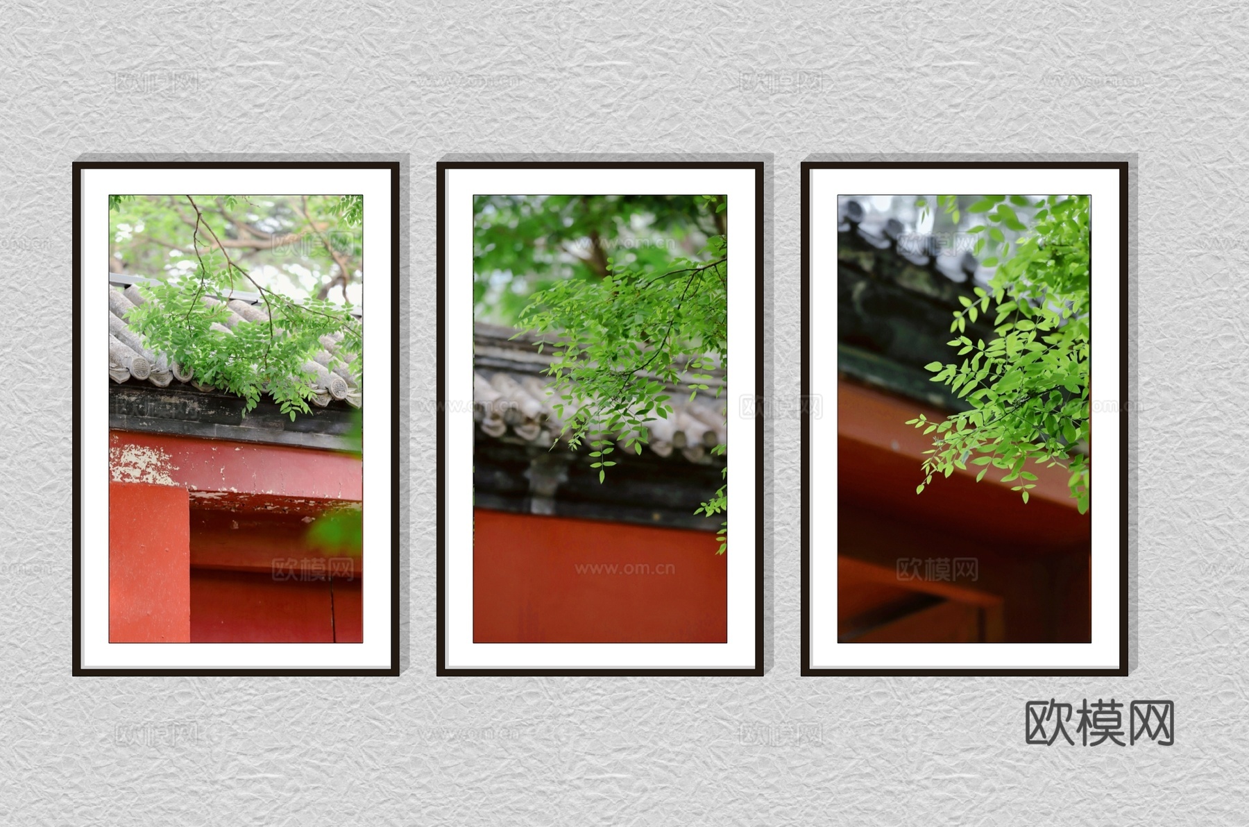 现代风景装饰画su模型下载