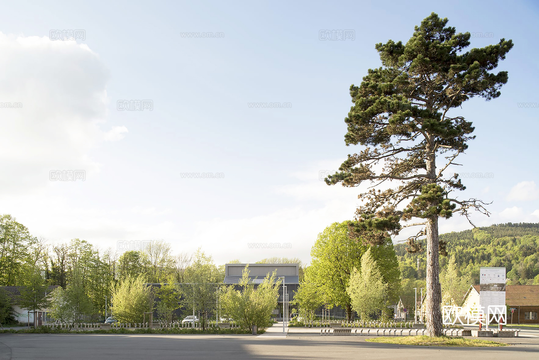 都市公园街道外景  环境外景 外景贴图