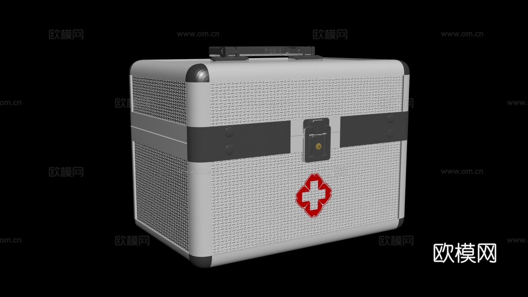 现代医用整理箱药箱su模型下载