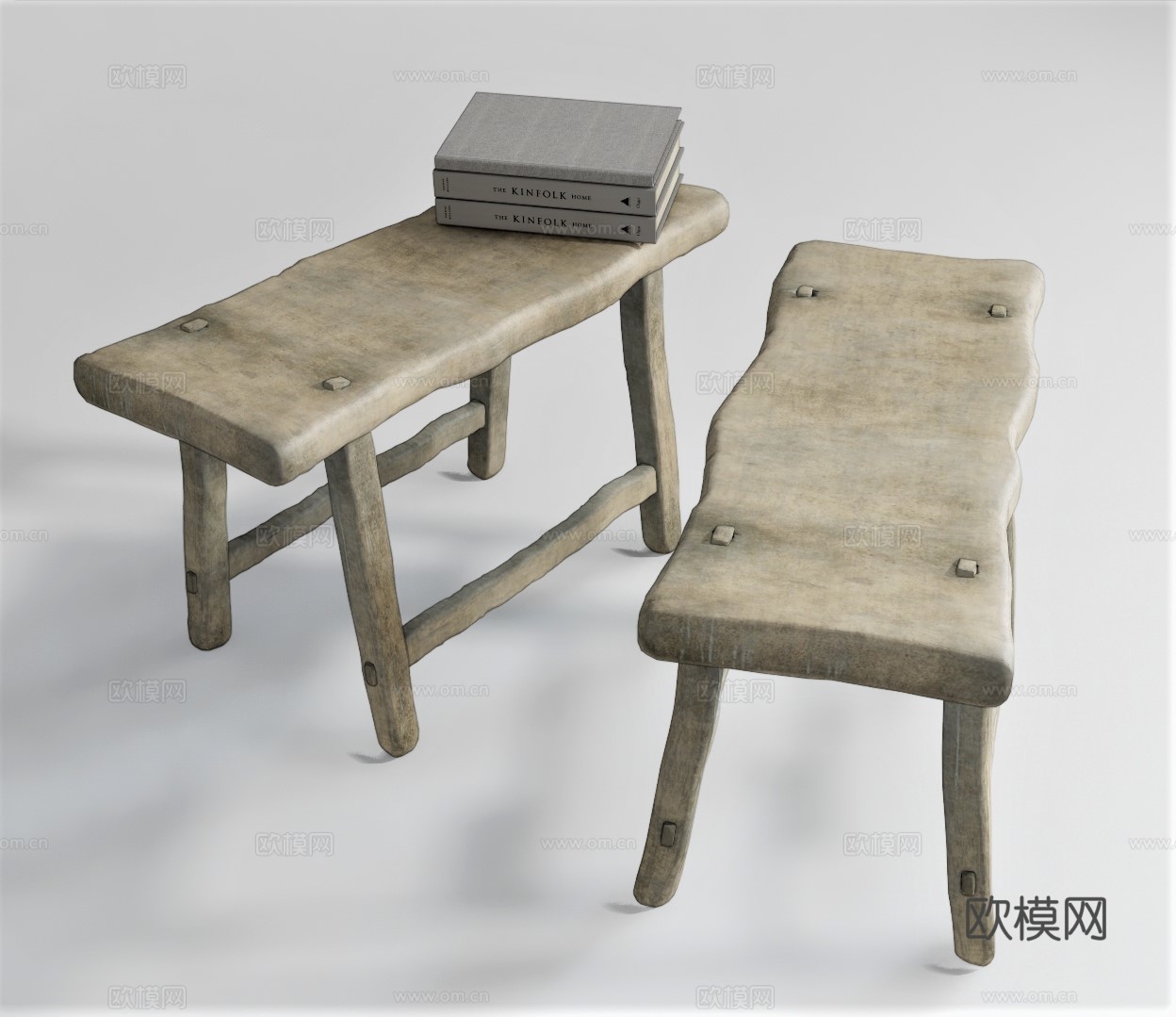 现代凳子板凳su模型下载