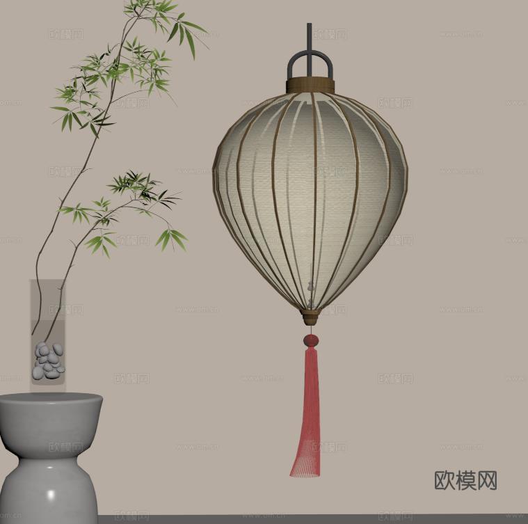 灯笼su模型