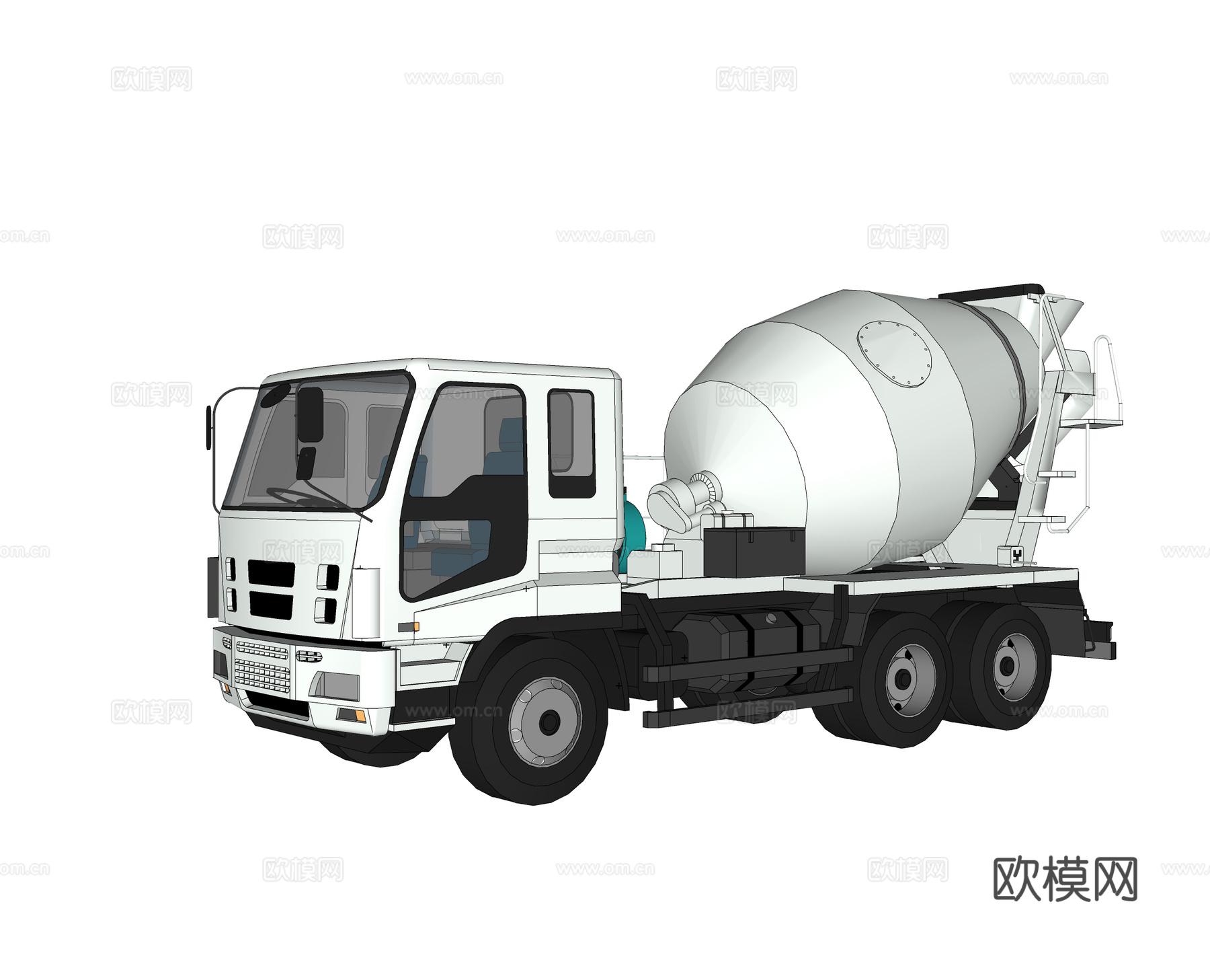 现代工程车su模型下载