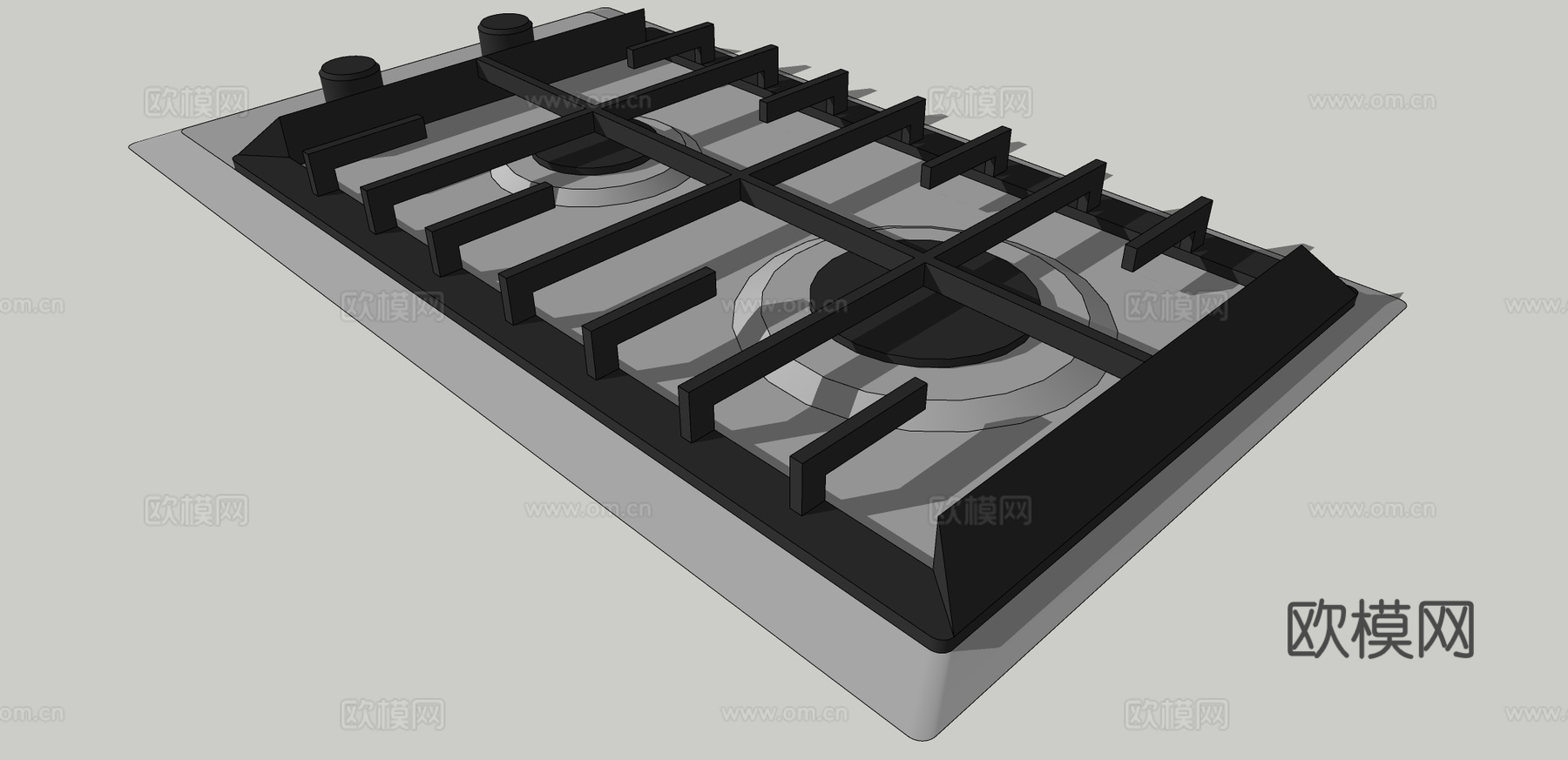 现代燃气灶su模型下载