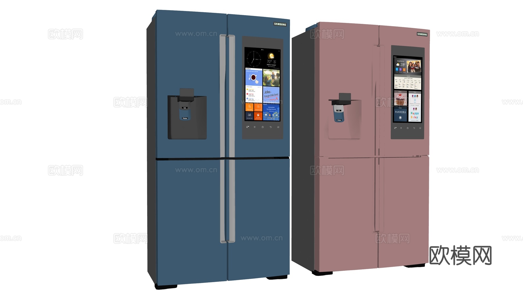现代智能冰箱su模型下载