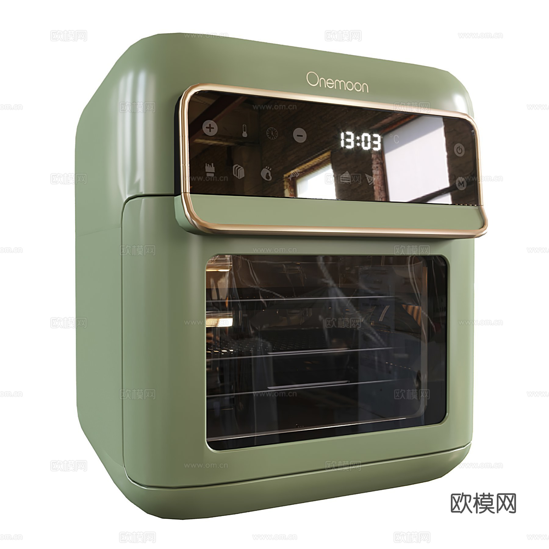 现代烤箱su模型下载