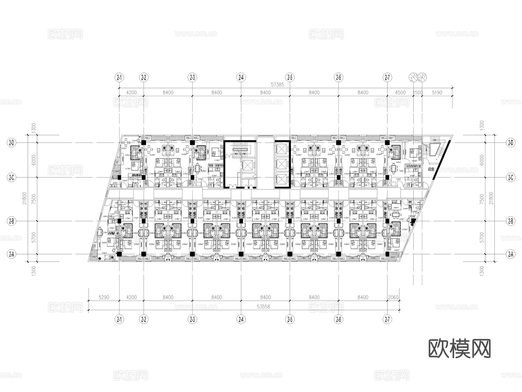 38套公寓户型单身公寓复式公寓CAD平面图cad施工图