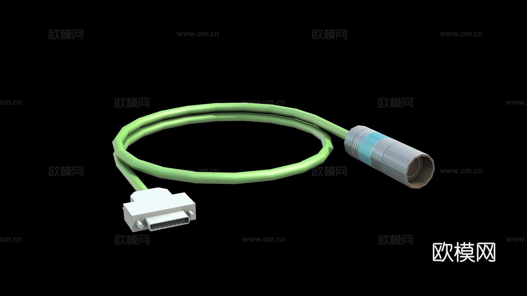 现代信号线缆连接线工业设备su模型下载