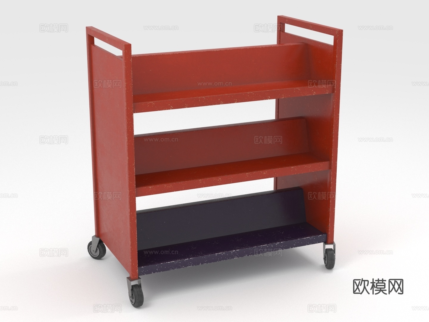 移动置物架 工具小车3d模型